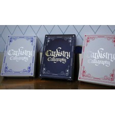 Cardistry x Calligraphy Golden Foil Dark Blue